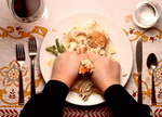 The perfect quide to holiday table etiquette: Billy's mental health revealed in his plate a humorous holiday melt down