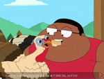 Cleveland Show: Cleveland and Junior set out to shoot a turkey for Thanksgiving, when Junior befriends a bird and claims that Benjamin Franklin didn't approve of killing dinner either.