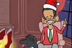 Mark Fiore animated political cartoon: The Twelve Days of Cliffmas, John Boehner tries to give  Obama a goose, some grief, but no tax hike for the wealthy..
