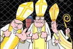 Fiore cartoon: Uppity nuns vs Bishops in Vatican cage match