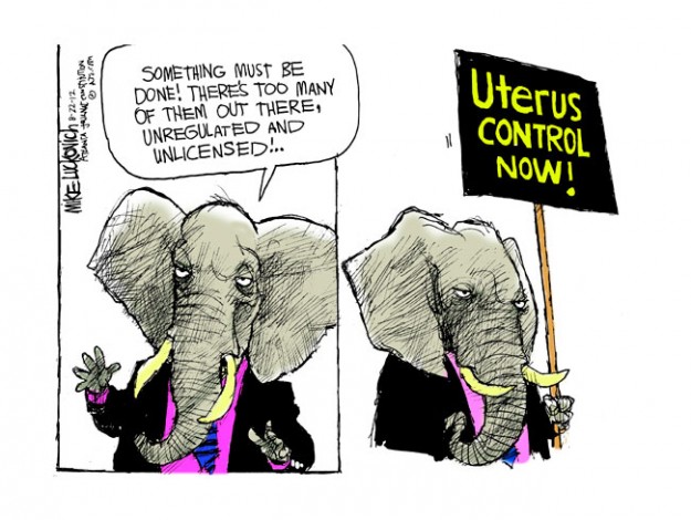 Uterus chaos!  Republicans must stop unregulated and unlicensed uteri and control them!