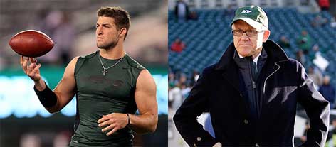 tim tebow and woody johnson